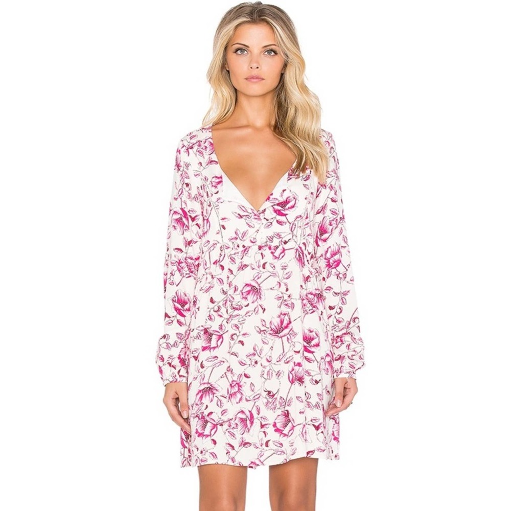 MinkPink Flowy Floral Mini Dress size Med